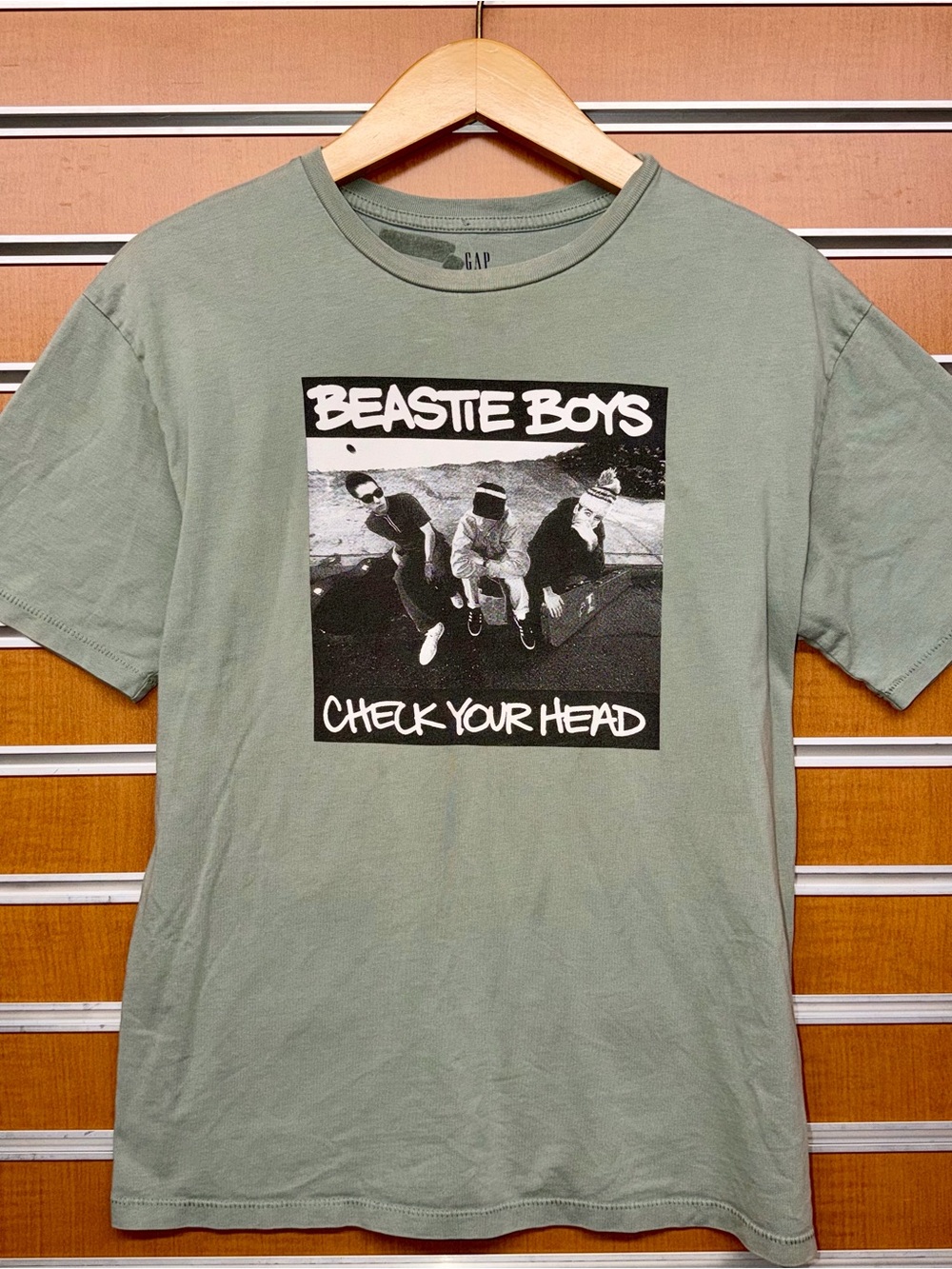 GAP Men’s Beastie Boys 'Check Your Head' Graphic T‑Shirt — Sage Green